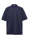 Jw Anderson Sleeveless Polo Collar Unisex Top In Blau