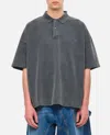 Jw Anderson Anchor Short Sleeve Polo Shirt In Grey