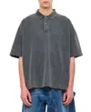Jw Anderson Anchor Short Sleeve Polo Shirt In Grey