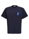 Jw Anderson Anchor-patch Short-sleeve T-shirt In Blue