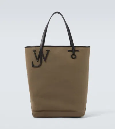 Jw Anderson Anchor Tall Canvas Tote Bag
