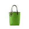 JW ANDERSON ANCHOR TALL TOTE BAG - CANVAS - GREEN/BROWN