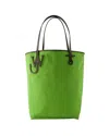 Jw Anderson Anchor Tall Tote Bag - J.w. Anderson - Canvas - Green/brown In Green