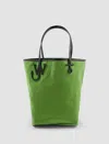 Jw Anderson Anchor Tall Tote Bag - J.w. Anderson - Canvas - Green/brown In Verde