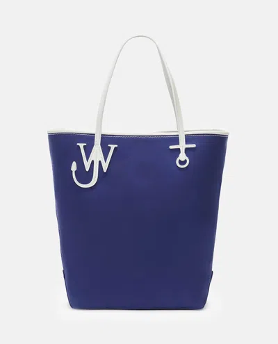 Jw Anderson Anchor Tall Tote In Blue/white