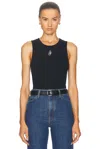 Jw Anderson J.w.anderson 'anchor Embroidery' Top In Black