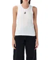 Jw Anderson Anchor Logo Tank Top In White
