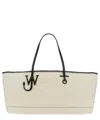 Jw Anderson J.w. Anderson Stretch Anchor Canvas Tote Bag In White