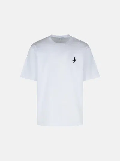 Jw Anderson 'anchor' White Cotton T-shirt