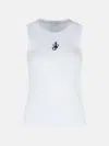 Jw Anderson 'anchor' White Cotton Tank Top In White