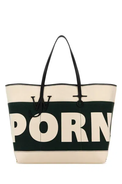 Jw Anderson Anchor Xl Shopping Handbag In Neutral