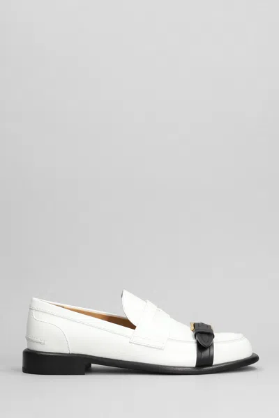 Jw Anderson J.w. Anderson Animated Mocassin Loafers In White Leather