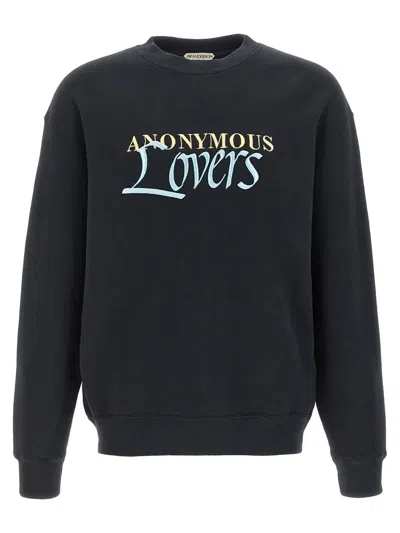 Jw Anderson Anonymous Lovers Sweatshirt Limited Edition In Black