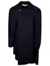Jw Anderson J. W. Anderson Asymetric Cape Trench Coat In Blue
