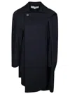 Jw Anderson J. W. Anderson Asymetric Cape Trench Coat In Blue