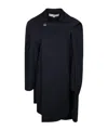 Jw Anderson Asymmetric Cape Trench Coat In Black