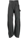 Jw Anderson Asymmetric Trousers In Grey
