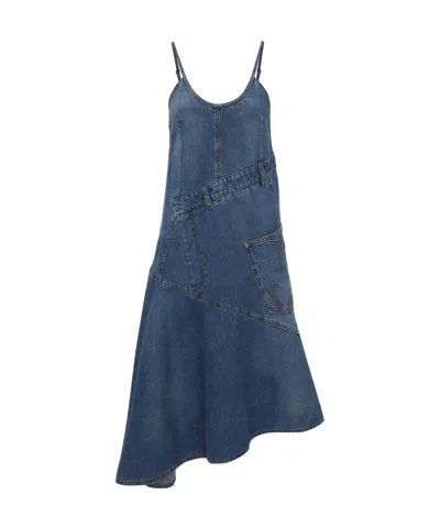 JW ANDERSON JW ANDERSON TWISTED DENIM DRESS