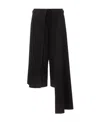 Jw Anderson Draped Layered Cropped Trousers