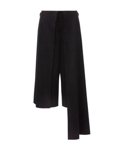 Jw Anderson Draped Layered Cropped Trousers