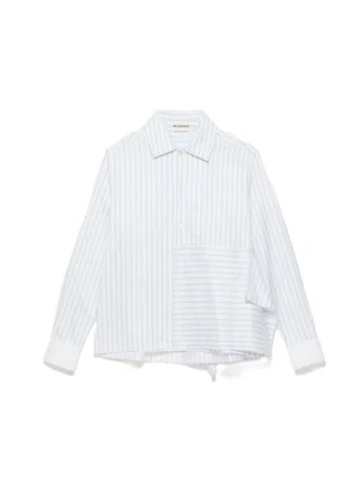 Jw Anderson Asymmetric Draped Shirt In White