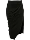 Jw Anderson Midi Skirt Woman Midi Skirt Black Size 8 Viscose