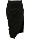 Jw Anderson Midi Skirt Woman Midi Skirt Black Size 8 Viscose In Black