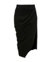 Jw Anderson Midi Skirt Woman Midi Skirt Black Size 8 Viscose In Black