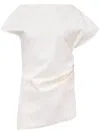 Jw Anderson J. W.anderson Asymmetric Draped Top In White