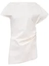 Jw Anderson J. W.anderson Asymmetric Draped Top In White