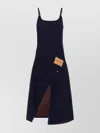 Jw Anderson Asymmetric Hem Belted Workwear Dress In Black