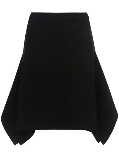 Jw Anderson J. W. Anderson Squared Hem Skirt In Black