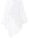 Jw Anderson Asymmetric Patchwork Skirt In White