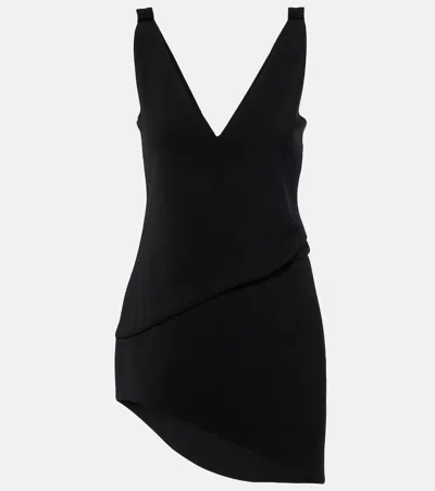Jw Anderson Asymmetric Minidress In Black
