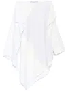 Jw Anderson Asymmetric Patchwork Skirt In White