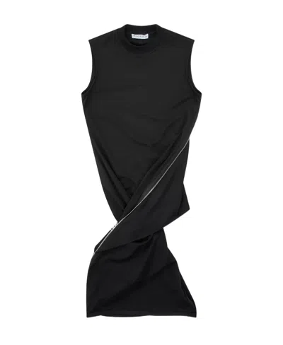 Jw Anderson Asymmetric Sleeveless Top In Black