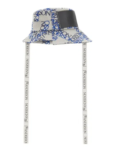 Jw Anderson Asymmetrical Bucket Hat In Multicolour