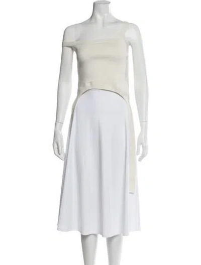 Pre-owned Jw Anderson Asymmetrical Sleeveless Top In Black