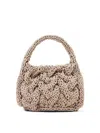 Jw Anderson Small Cable Knit Leather Top-handle Bag