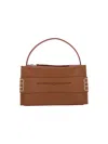 Jw Anderson Loafer Leather Shoulder Bag With Detachable Strap In Brown
