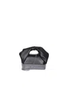 Jw Anderson Twister Midi Bag With Crystals In Black