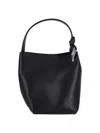 Jw Anderson Borsa A Secchiello In Pelle Nera  Donna In Black