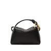 Jw Anderson Chain-embellished Leather Shoulder Bag In Black