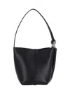 Jw Anderson Shoulder Bag With Metal Hardware And Seam Detailing In Black