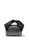 Jw Anderson Twister Midi Bag With Crystals In Nero Neri E Grigi