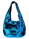 Jw Anderson W Anderson Womens Sequin-embellished Mini Plastic-blend Bag Aqua In Blue