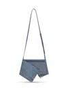 Jw Anderson Mini Scarf Denim Leather Crossbody Bag In Blue