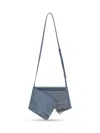Jw Anderson Mini Scarf Denim Leather Crossbody Bag In Blue