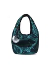 Jw Anderson Sequin Shoulder Bag In Green Polyester In Green