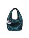 Jw Anderson Sequin Shoulder Bag In Green Polyester In Green
